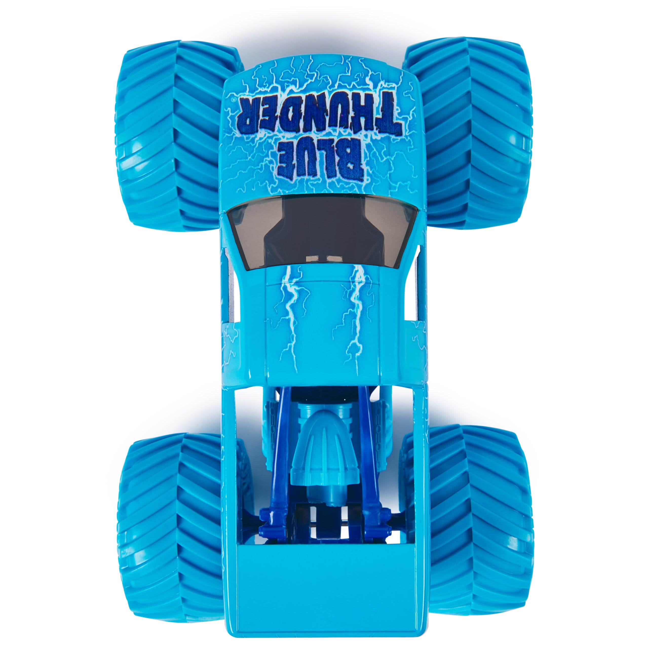 Blue Thunder working suspension absorbs impacts during jumps
