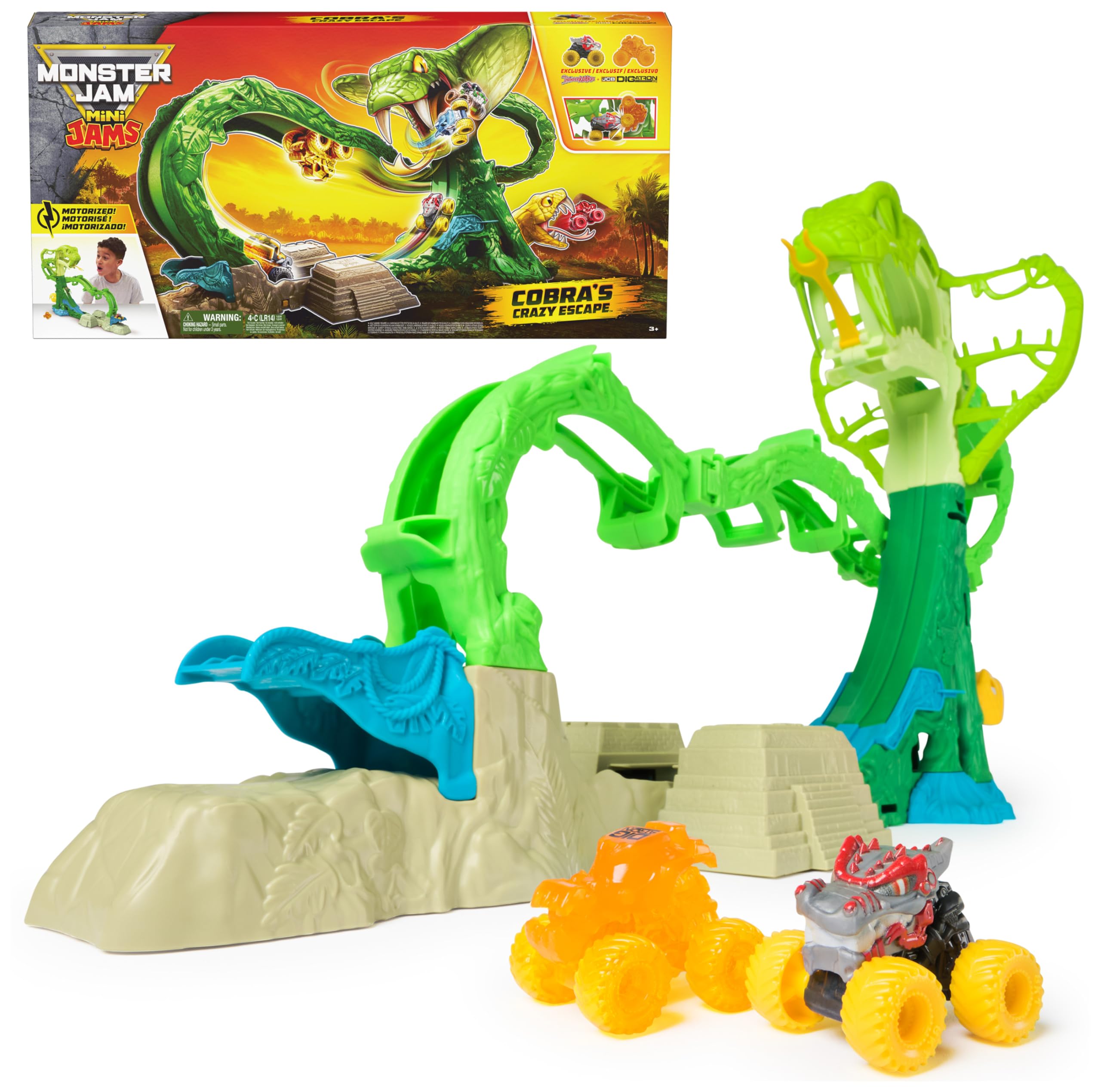 Monster Jam Cobras Crazy Escape entry ramp for exciting launches