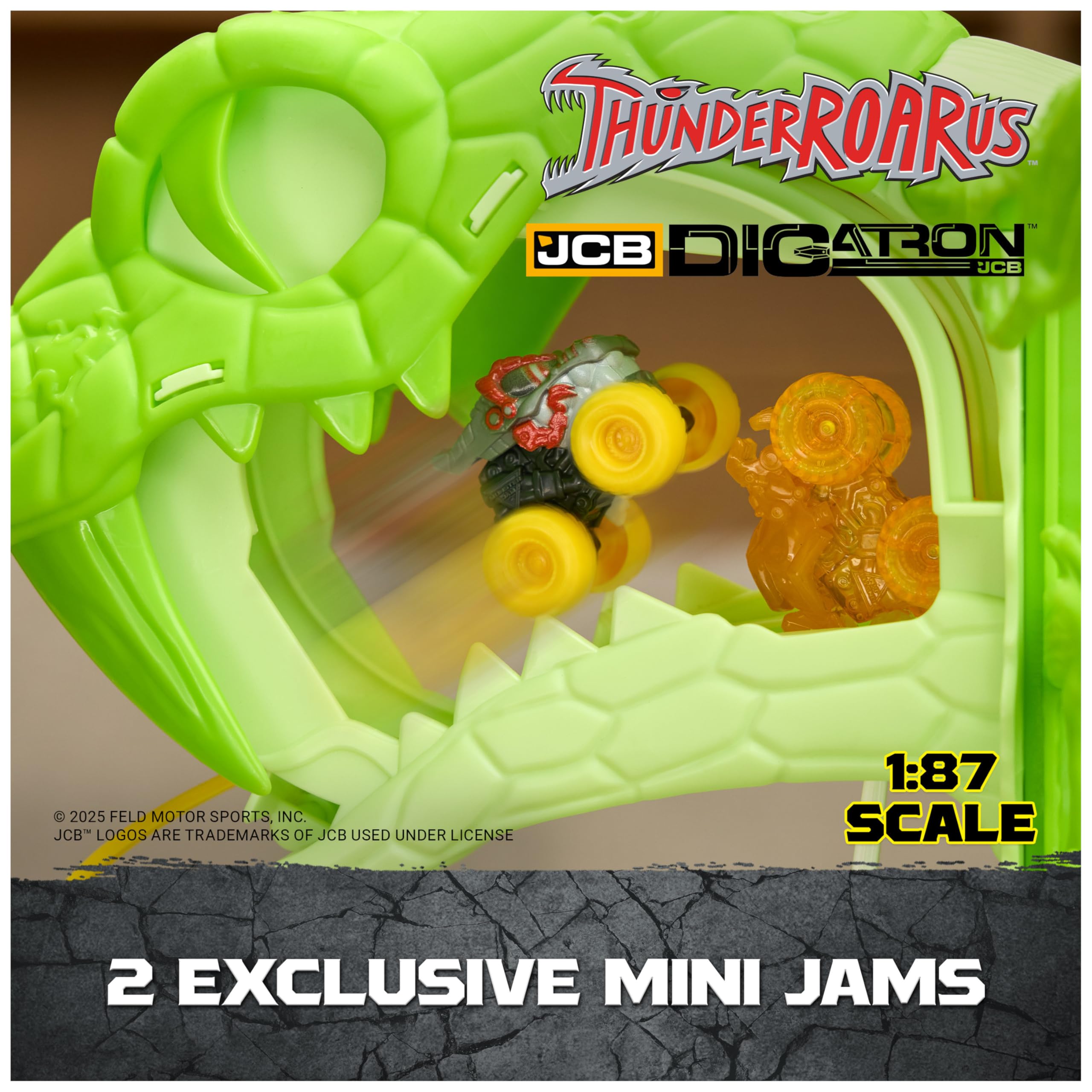 Monster Jam Cobras Crazy Escape track base provides secure play surface