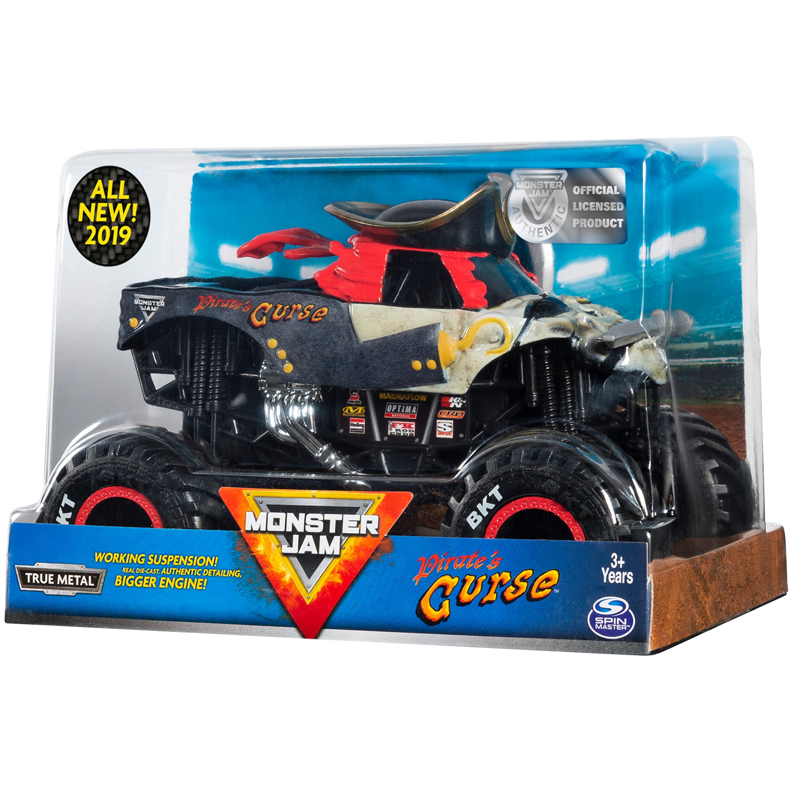 Monster Jam 1:24 collection display-ready truck for fans and collectors.
