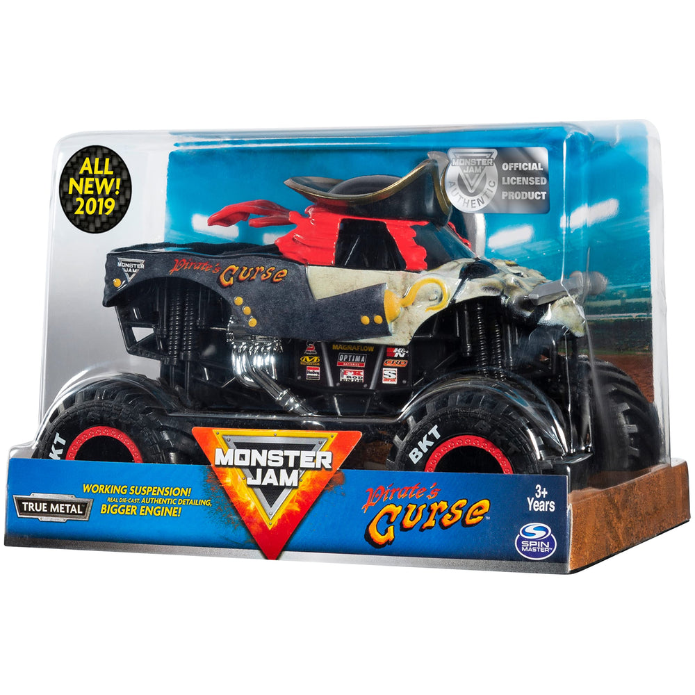 Monster Jam 1:24 collection display-ready truck for fans and collectors.