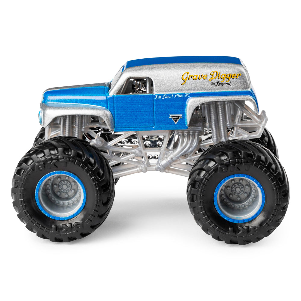 Monster Jam collector poster included to help organize and display your fleet.