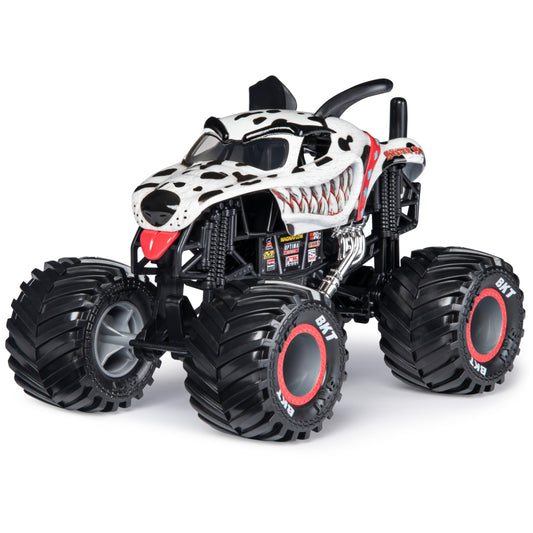 Dalmatian die-cast with working suspension for realistic movement.