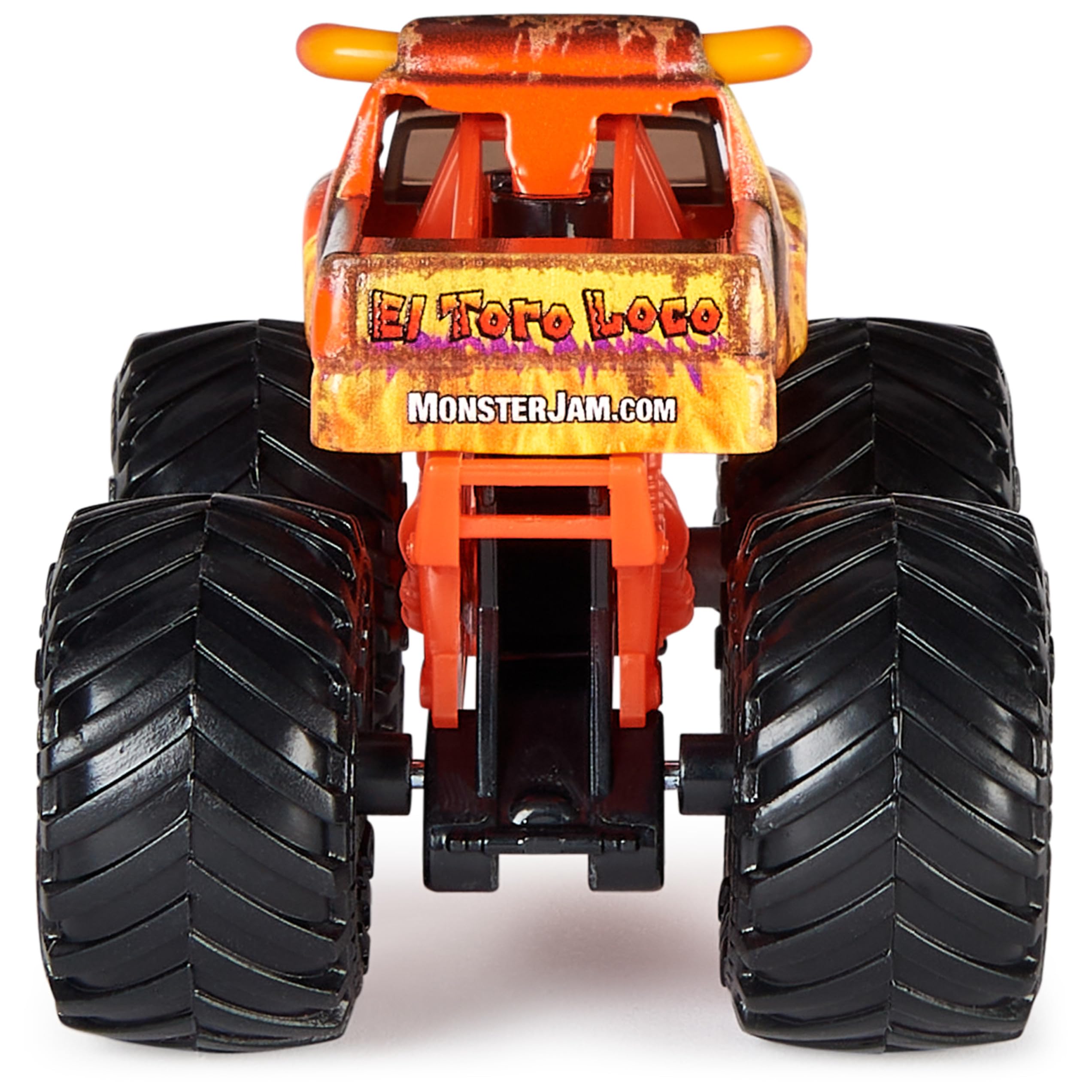 Monster Jam two-pack set features iconic rivals for dynamic, fast-paced matches.