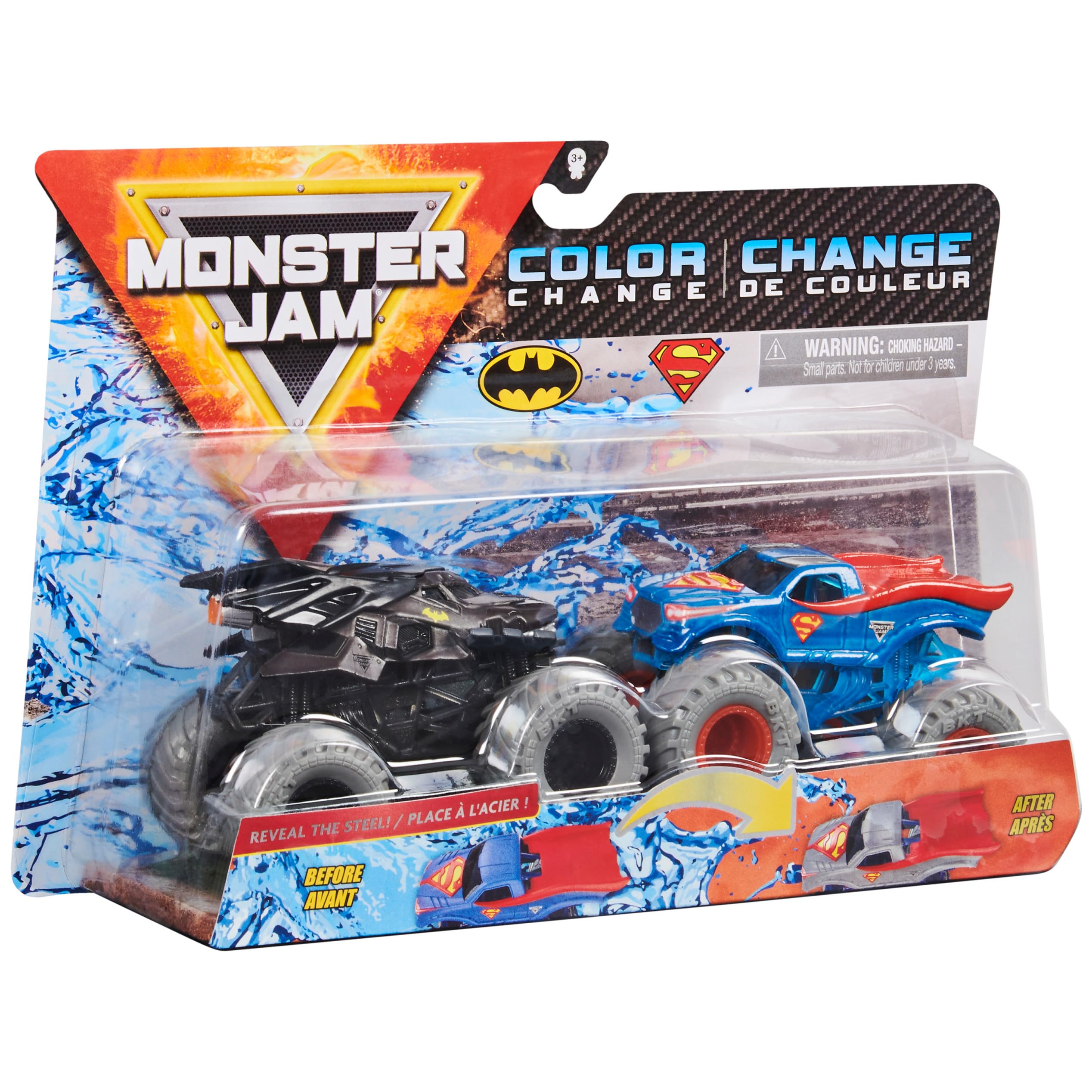 Monster Jam driver-molded seat detail adds authentic cockpit feel.