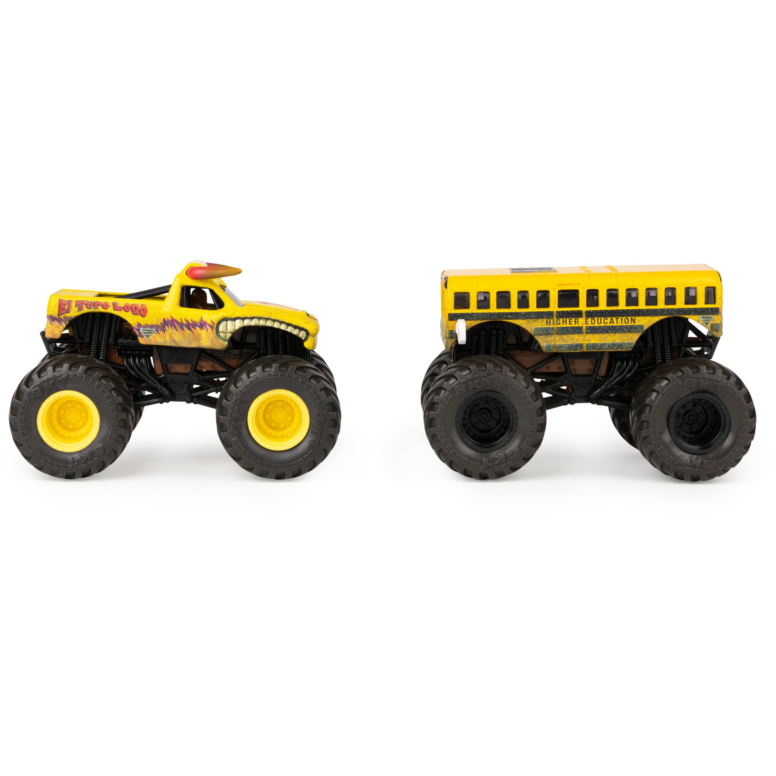 Monster Jam die-cast includes driver molded to seat for realism.