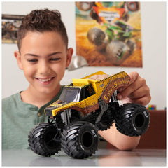 Monster Jam Earth Shaker truck side graphic highlights bold visuals for display