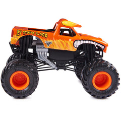 Monster Jam El Toro Loco 1:24-scale truck chassis detail for authentic collectibles