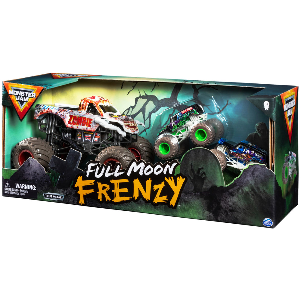Monster Jam Full Moon Frenzy working-suspension feature adds realism and dynamic play opportunities.