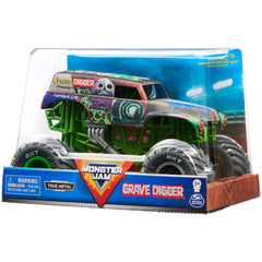 Monster Jam Grave Digger 1:24 scale truck suspension action highlights working shocks