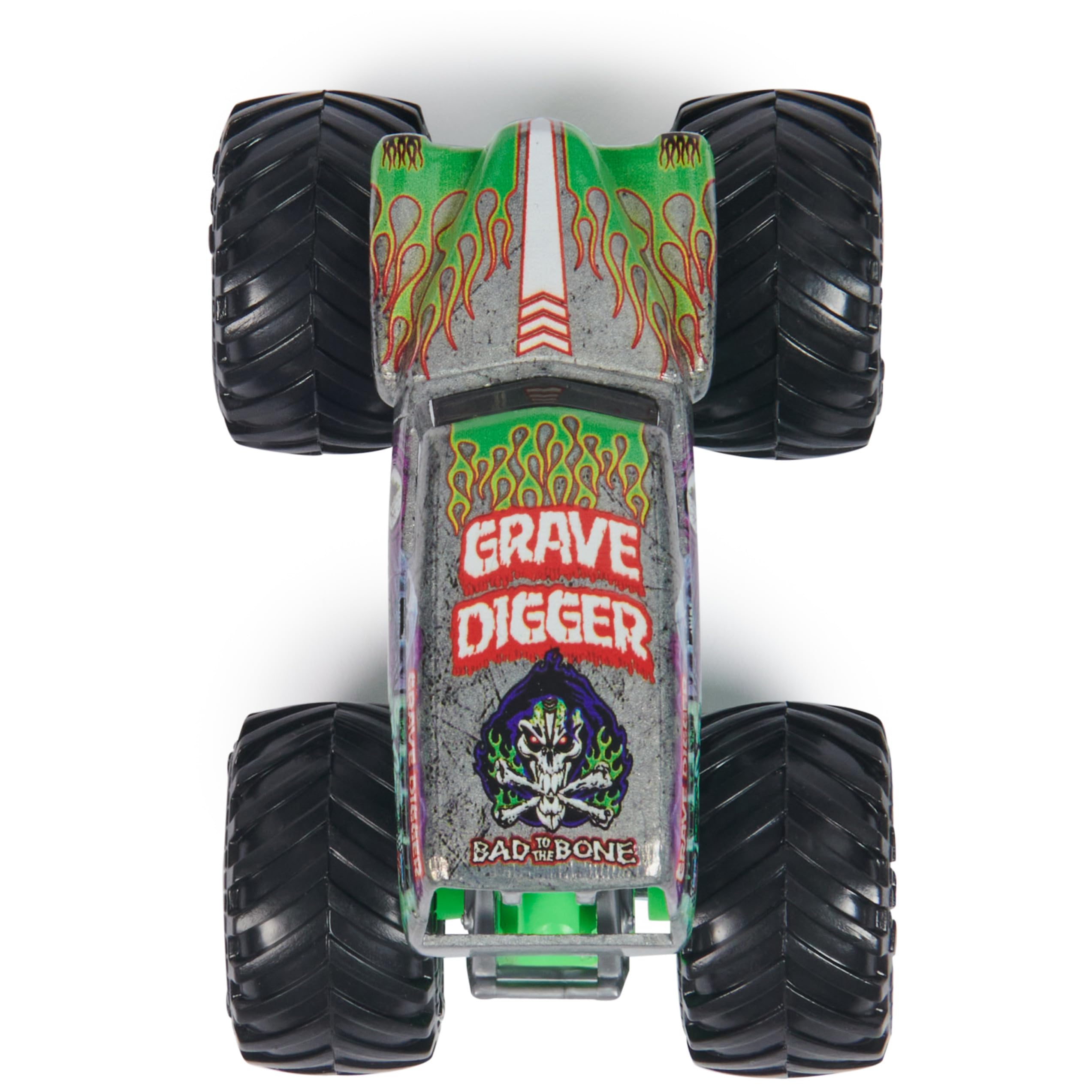 QR poster on Grave Digger packaging for collection tracking