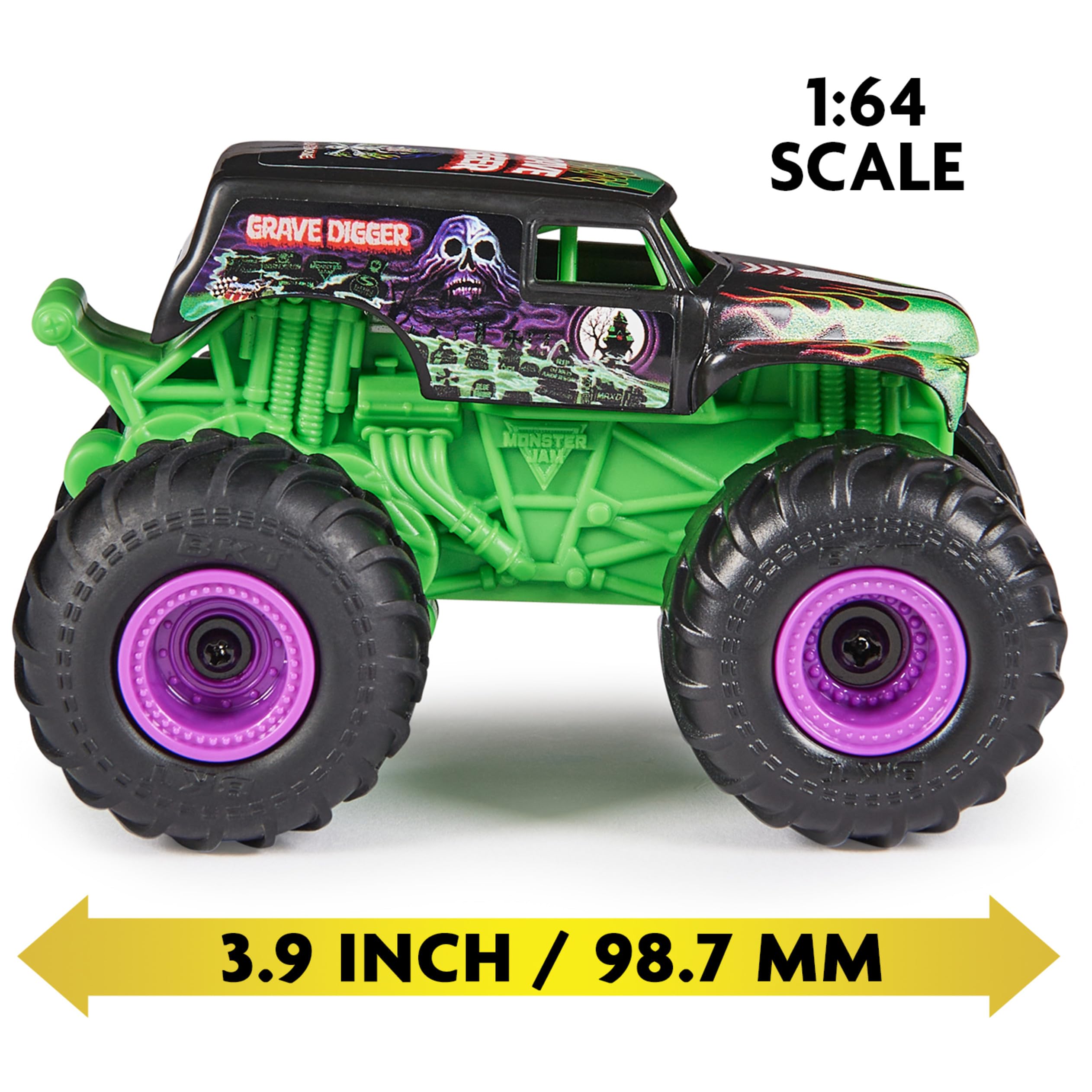 Monster Jam Grave Digger RC truck cockpit details and controls
