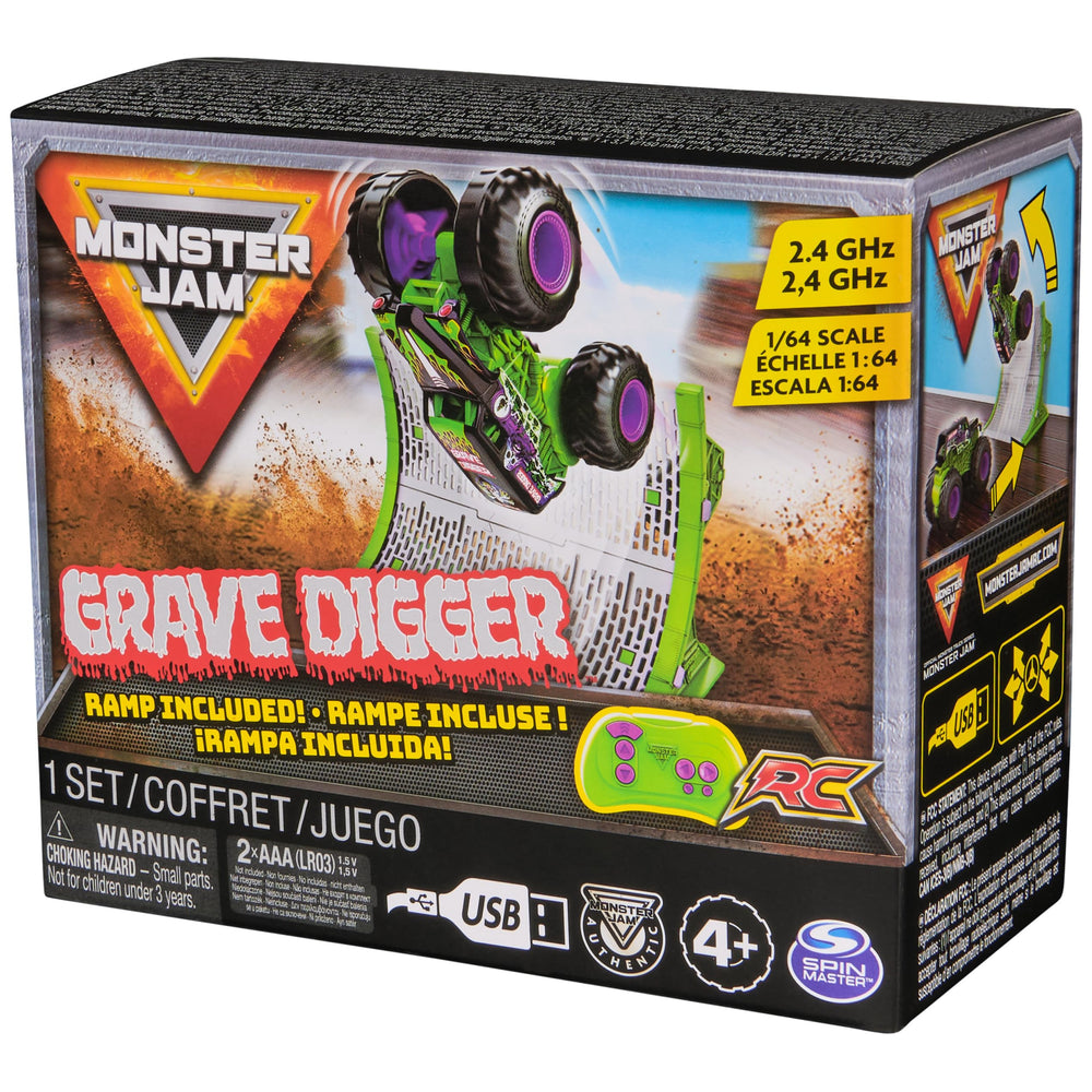 Monster Jam Grave Digger RC truck included USB charger