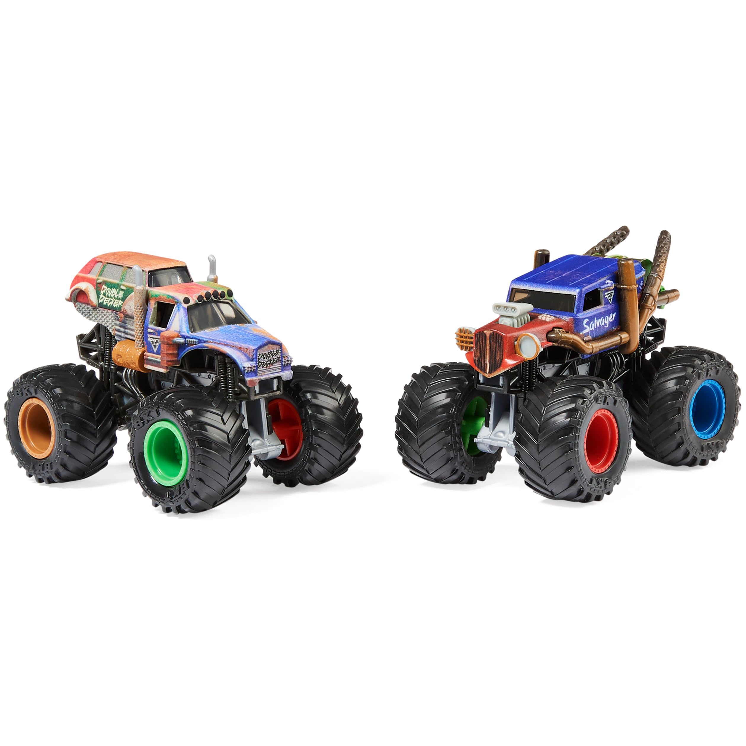 Monster Jam Grave Digger vs Higher Education 1:64 die-cast for display and racing.