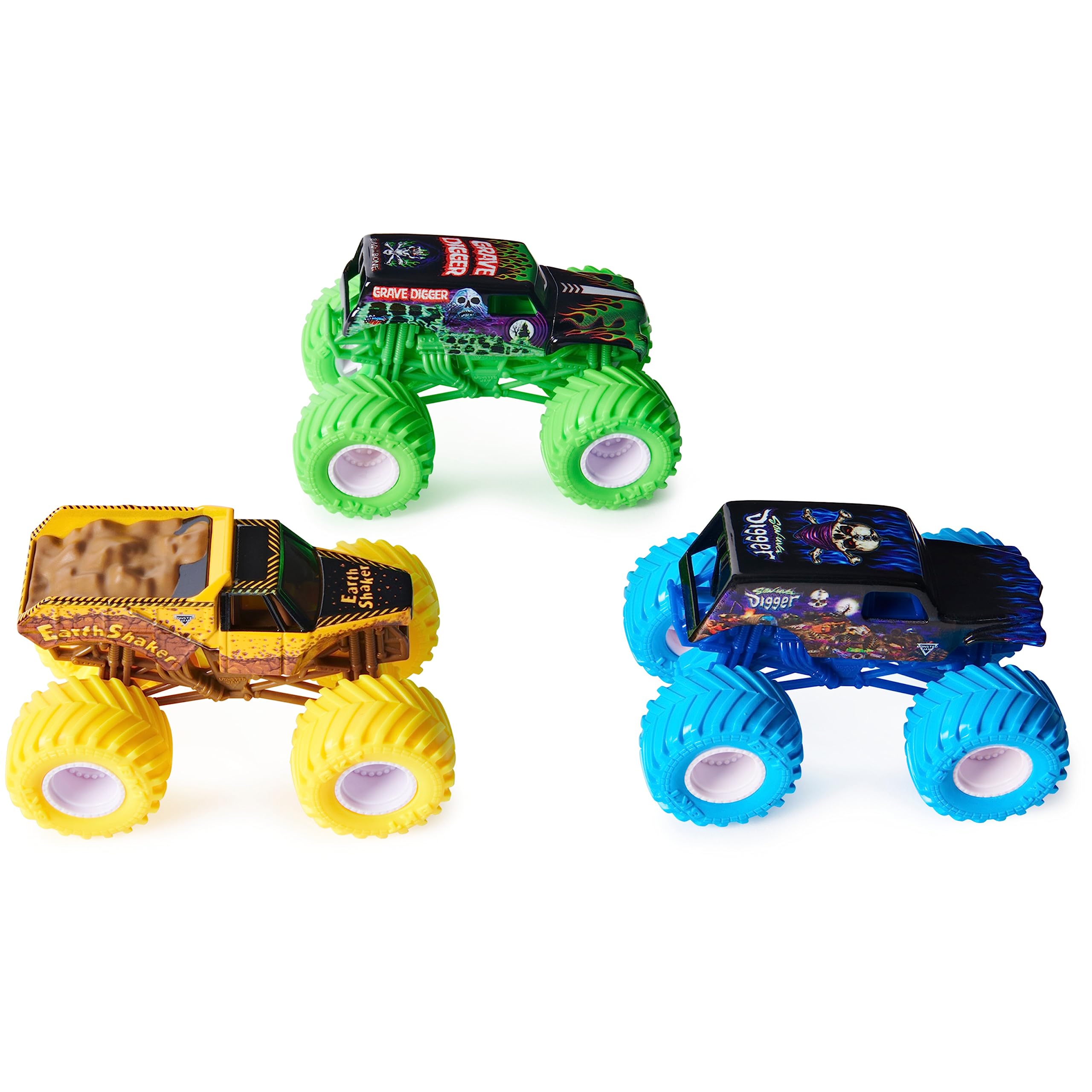Monster Jam Ground Shaker Blue Thunder die-cast for action play