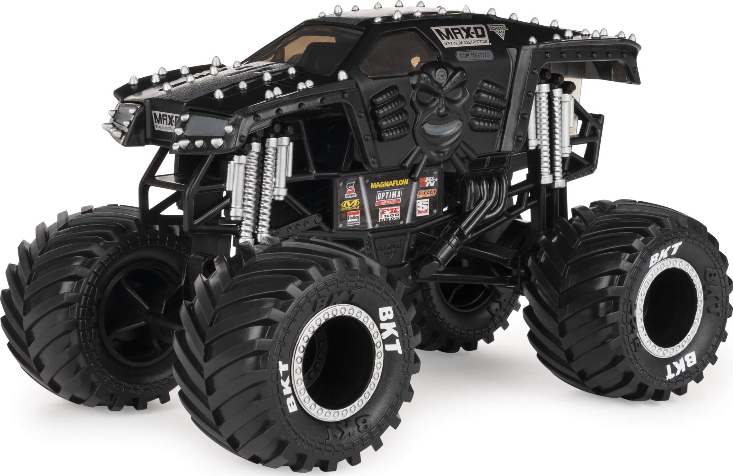 Monster Jam Max-D 1:24 scale die-cast truck side view with collector graphics