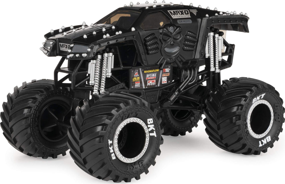 Monster Jam Max-D 1:24 scale die-cast truck side view with collector graphics