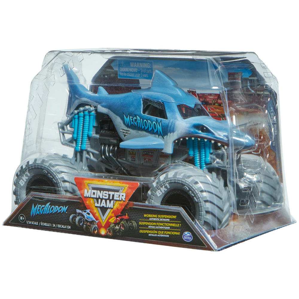 Monster Jam Megalodon 1:24 scale toy for kids 3+.