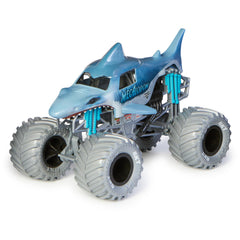 Monster Jam Megalodon graphic detail enhances authentic display.