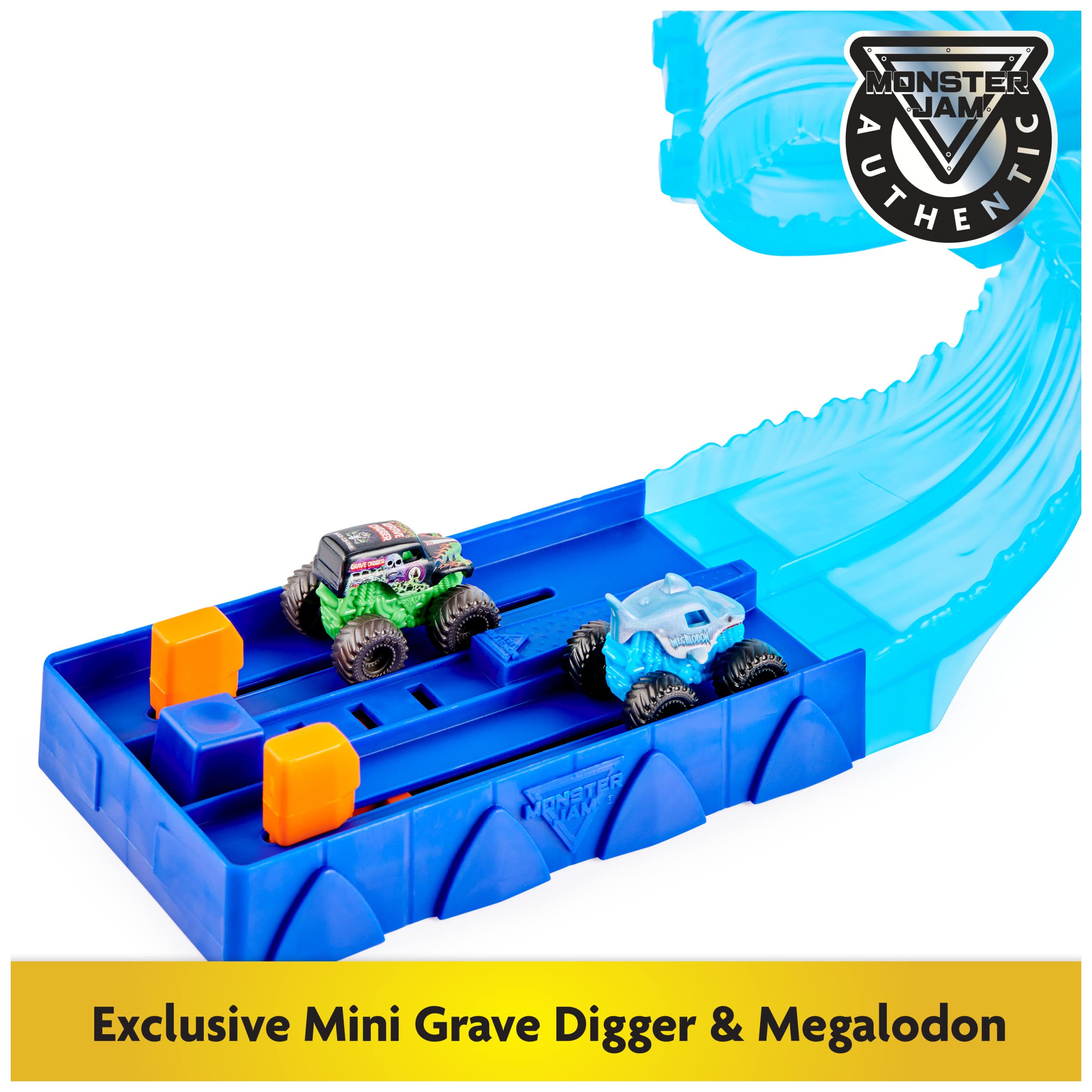Exclusive Megalodon mini truck with authentic graphics for realistic play
