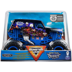 Monster Jam Mnj VHC 1to24 Son Uva Digger GML front view highlights authentic detailing for display.