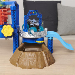 Monster Jam MNJ VHP 1t64 Power Wash Playset instructions and labels.