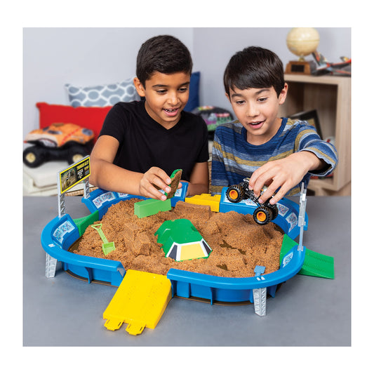 2 lbs Monster Dirt texture provides realistic track feel for authentic play.