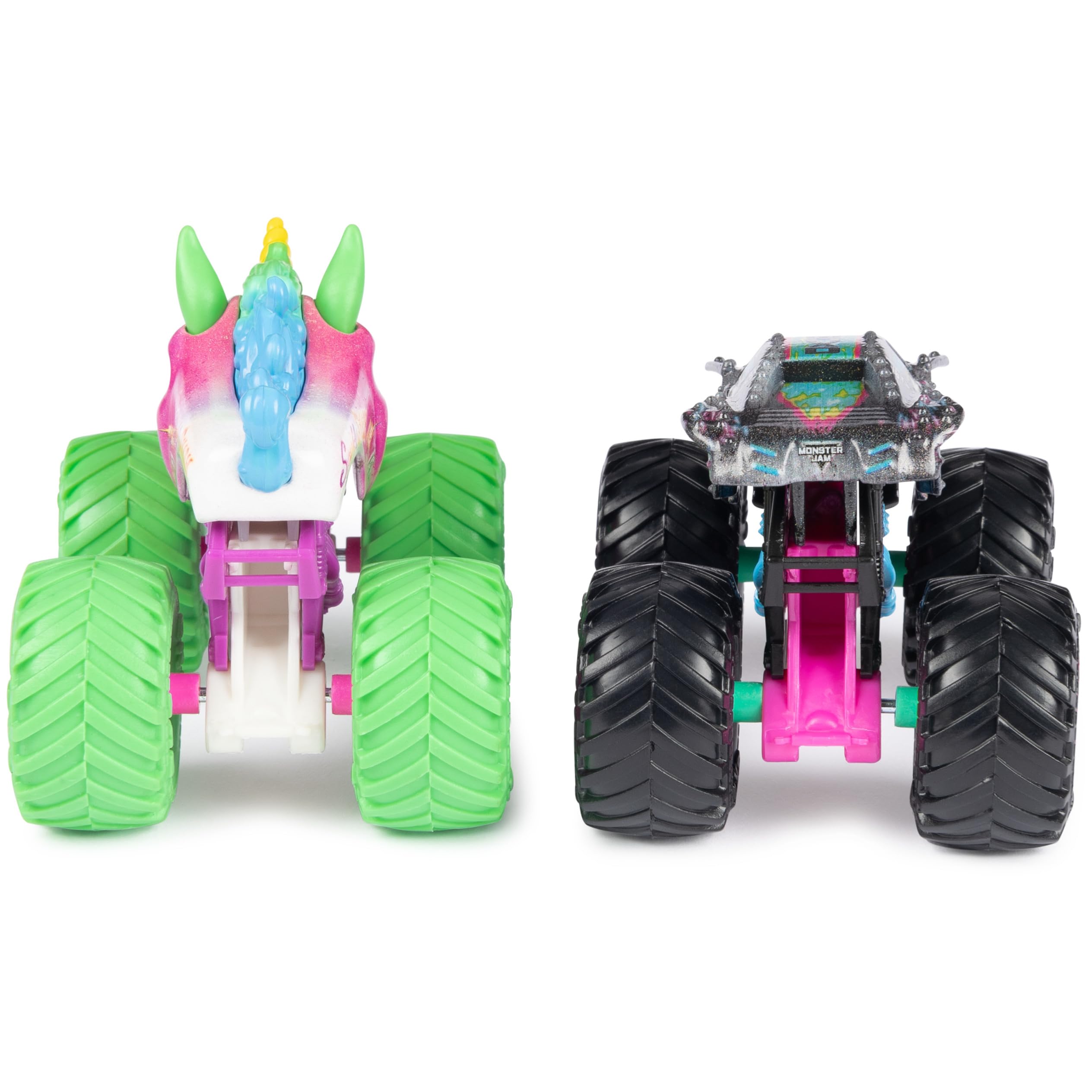 BKT tires close-up showing authentic tires on Nitro Neon trucks.
