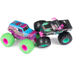 Monster Jam Nitro Neon El Toro Loco front view emphasizes vibrant details