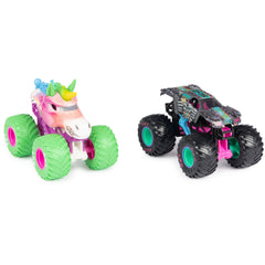 Action-ready setup with ramp and stunt play for Nitro Neon trucks.
