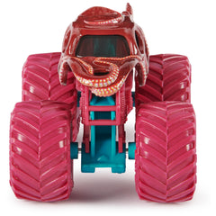 Monster Jam Octon8er detailed graphics highlight vibrant designs for pretend shows.