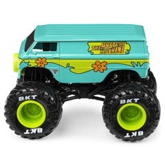 Monster Jam chrome rims close-up showing authentic shine and detail
