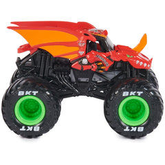 Monster Jam packaging art and poster add collectible appeal at a glance.