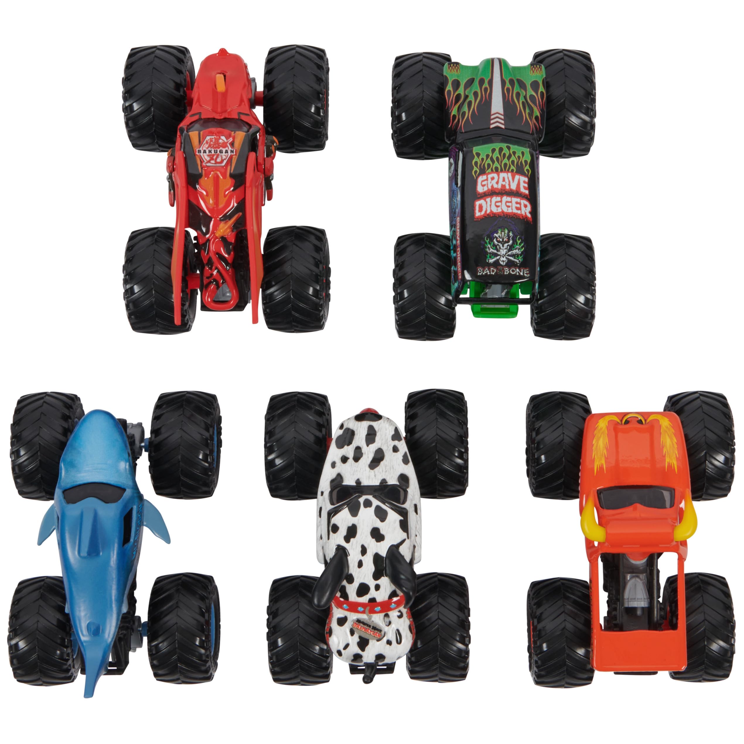 Monster Jam Pit Party tire detail with official BKT tires
