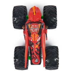 Monster Jam packaging QR code lets fans view the collector poster online.