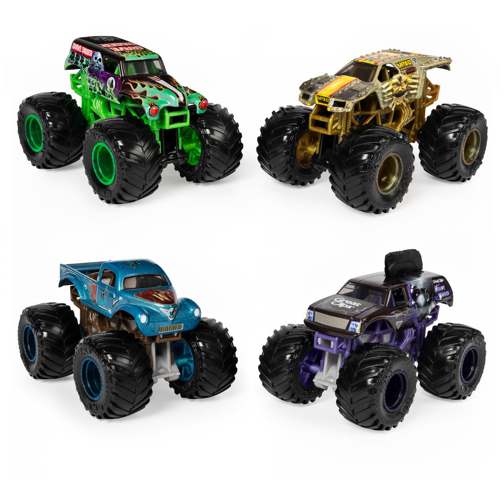 Monster Jam Reveal the Steel Grave Digger color-change truck for engaging play