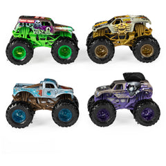 Monster Jam Reveal the Steel Mohawk Warrior displays authentic chassis details during color-change