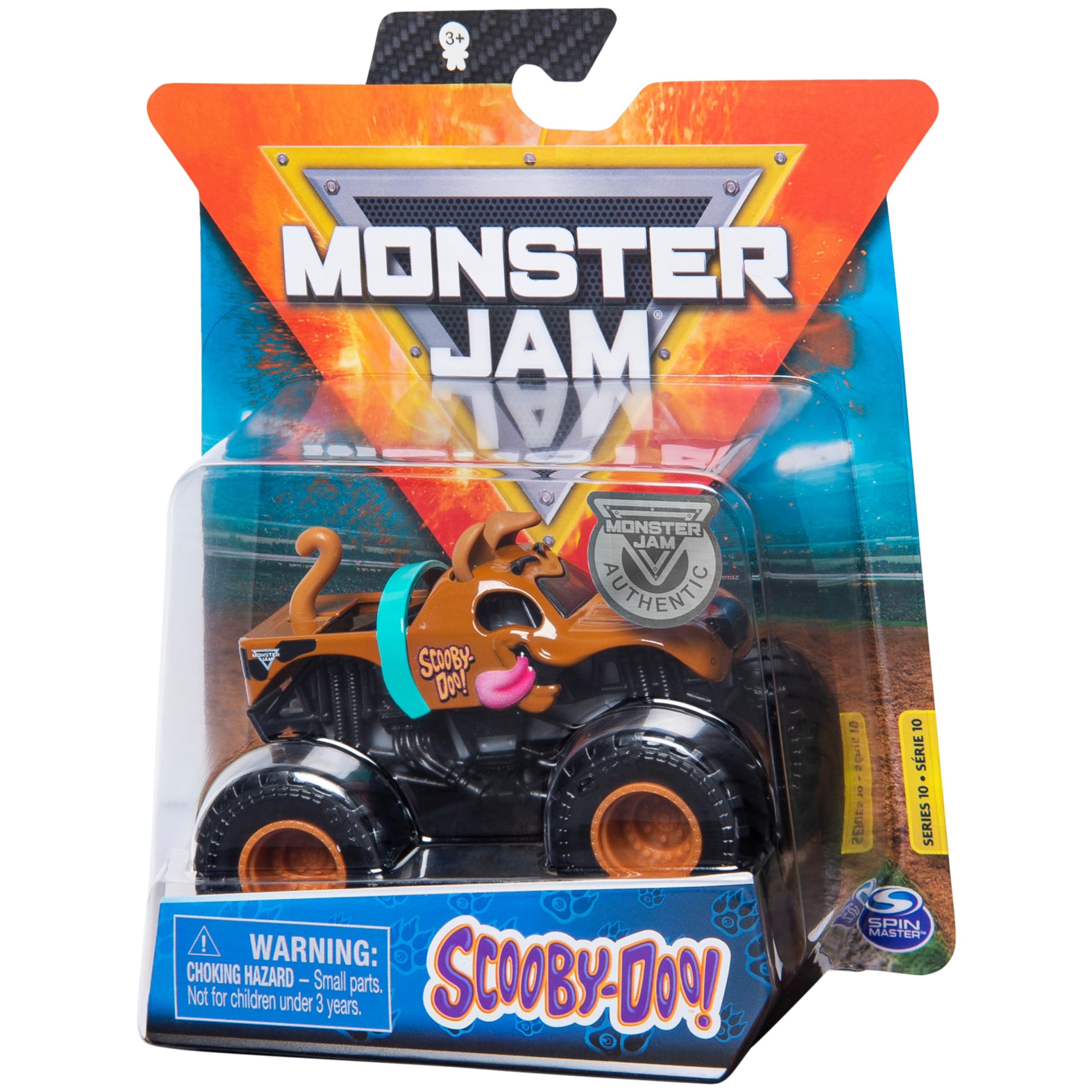 Driver molded into seat on Scooby Doo Monster Jam truck for immersion.