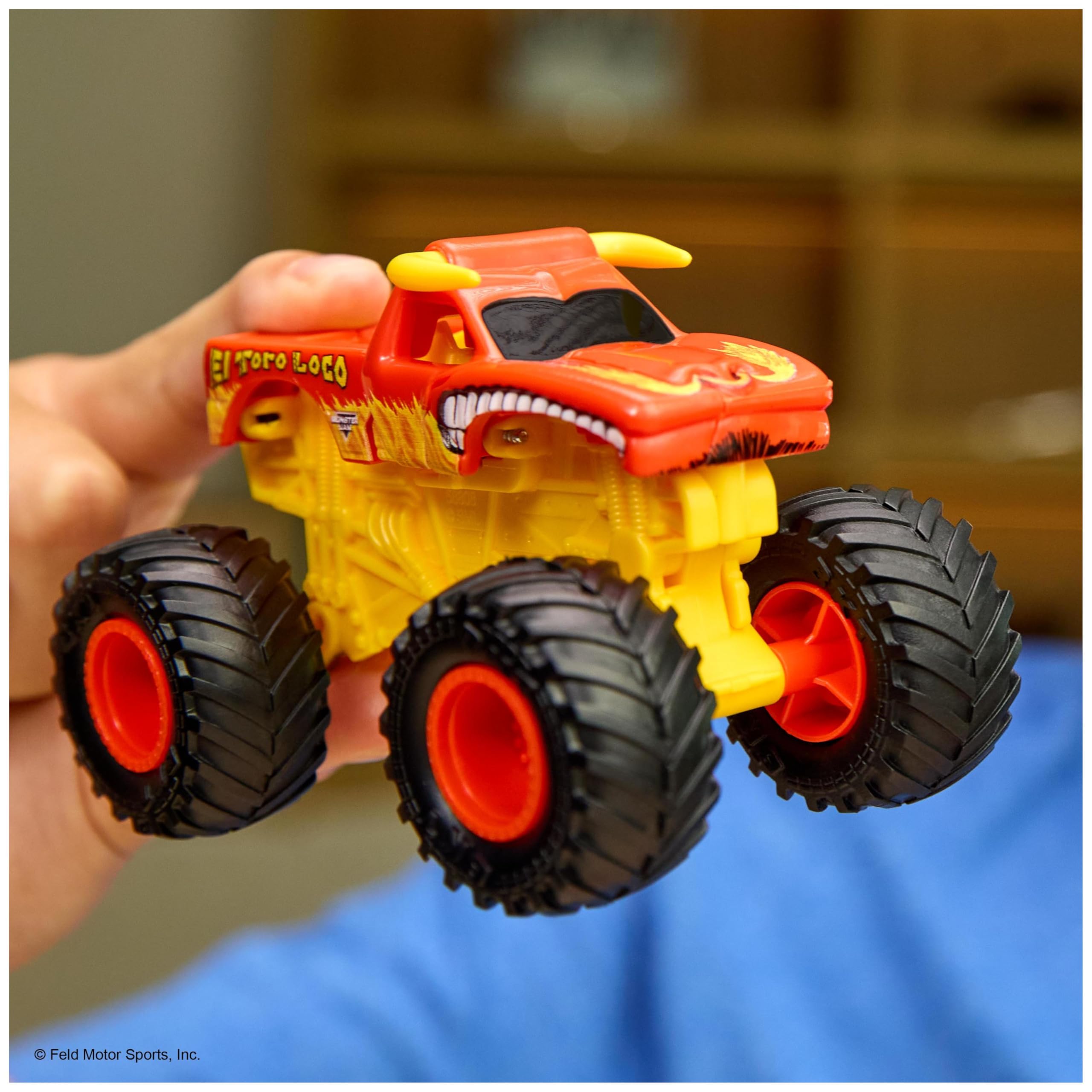 Ages 3 plus with Monster Jam Smash & Bash Megalodon for young fans.