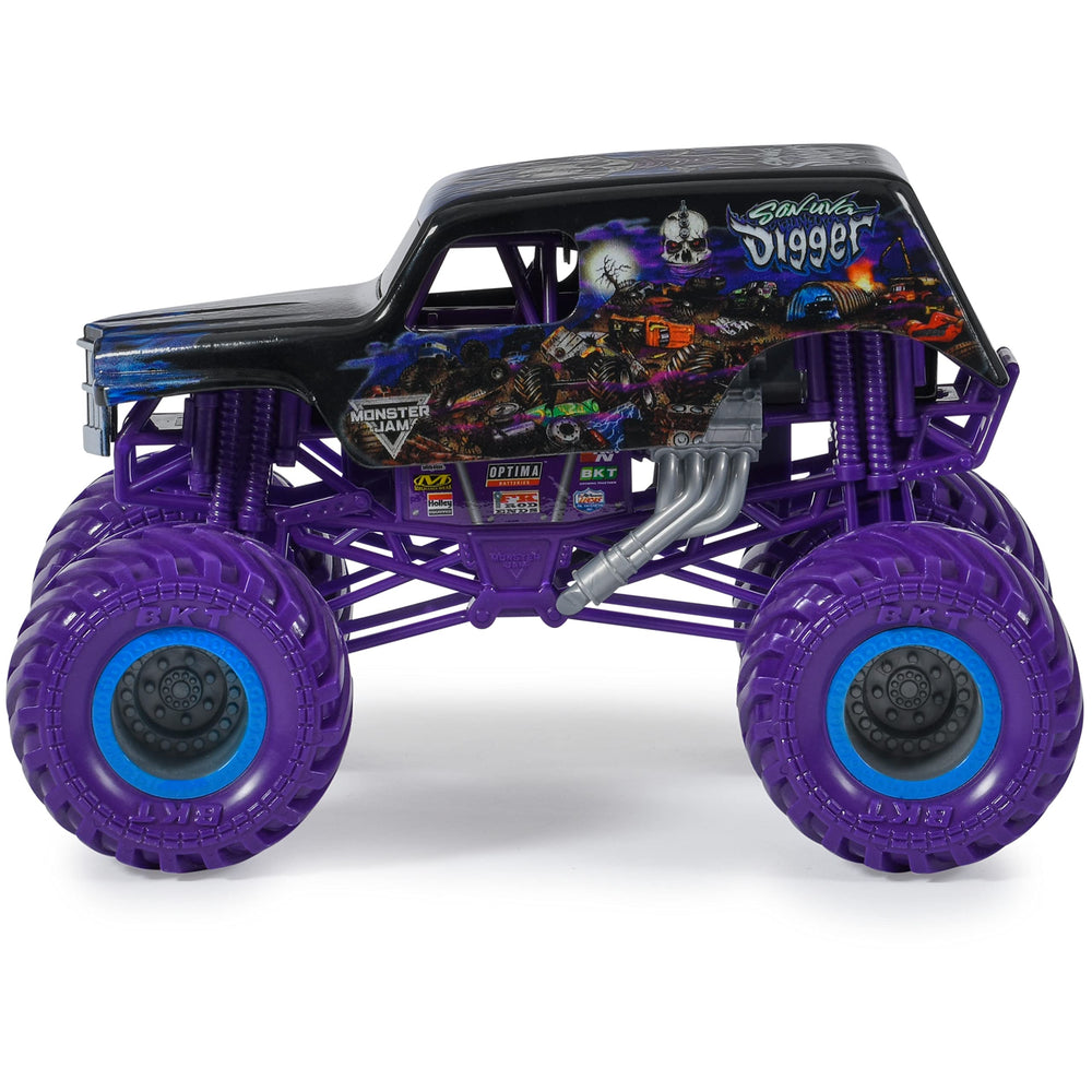 Monster Jam Son-uva Digger 1:24 play-ready truck for action-packed races with other trucks