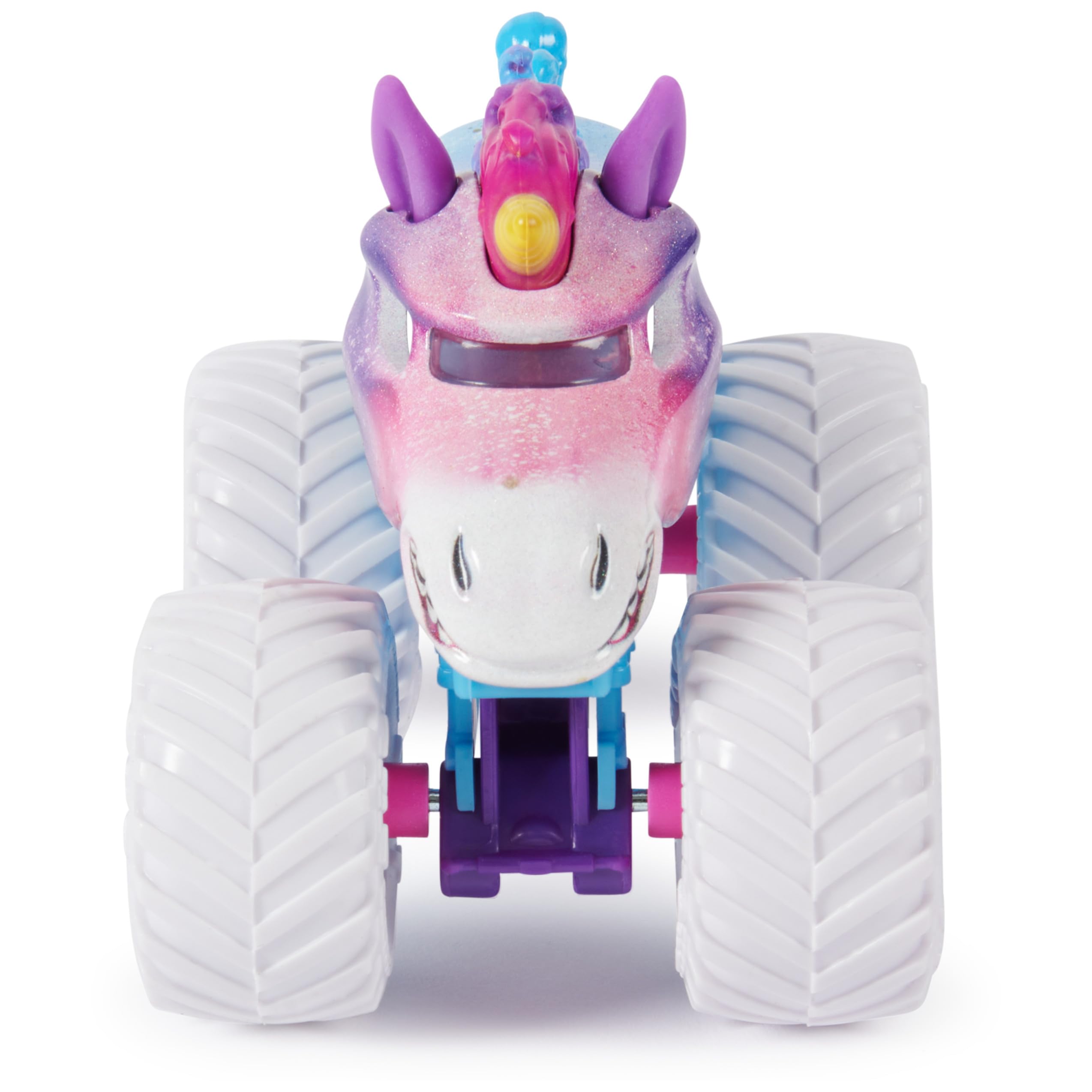 Monster Jam Sparkle Smash Avenger display-ready toy for imaginative play