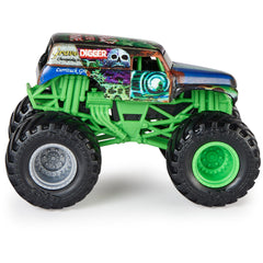 Monster Jam stylized rims and authentic chassis boost realism during pretend races.