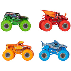 Monster Jam Tough Trads electrifying graphics and color scheme.