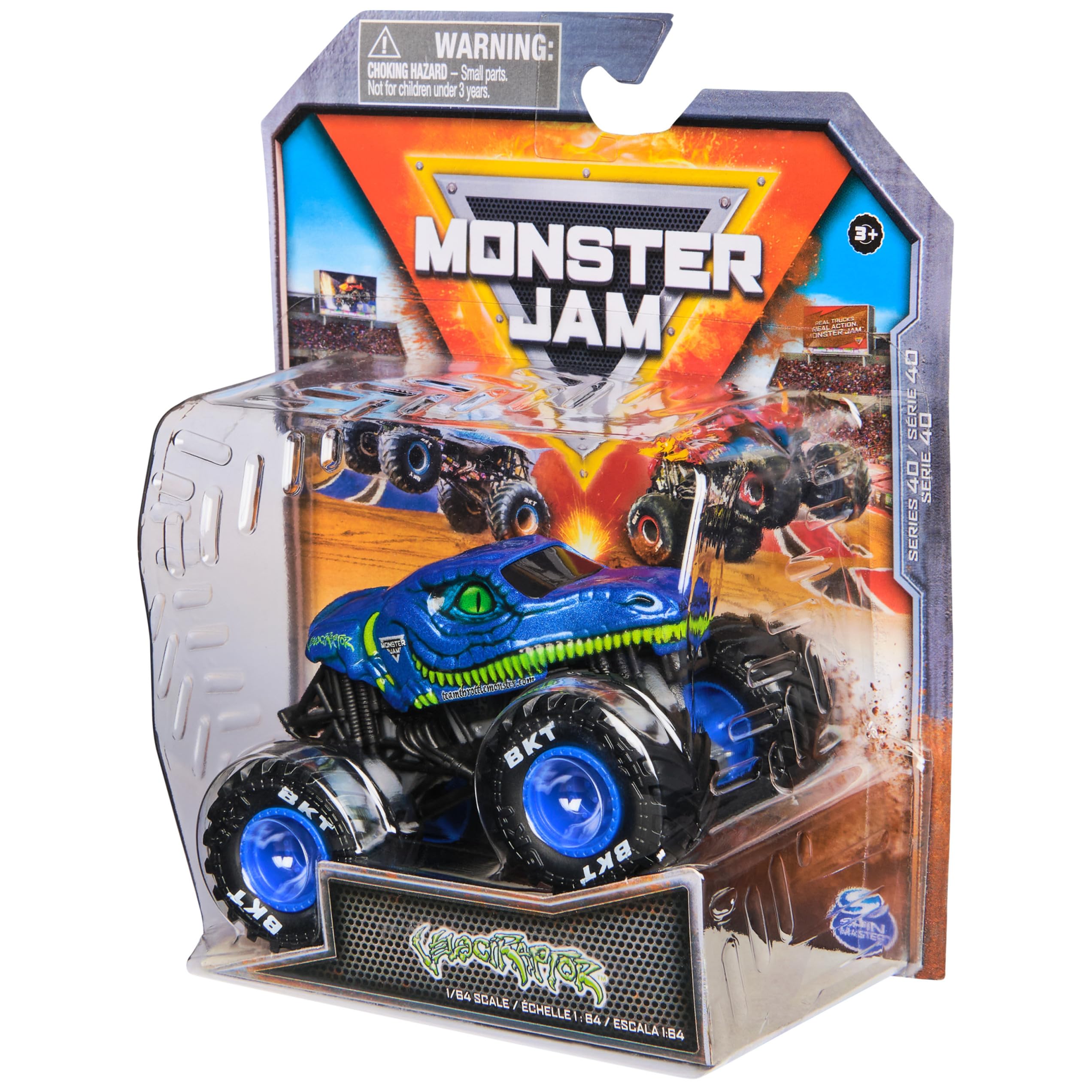164 scale Velociraptor die cast truck ready for play and collection