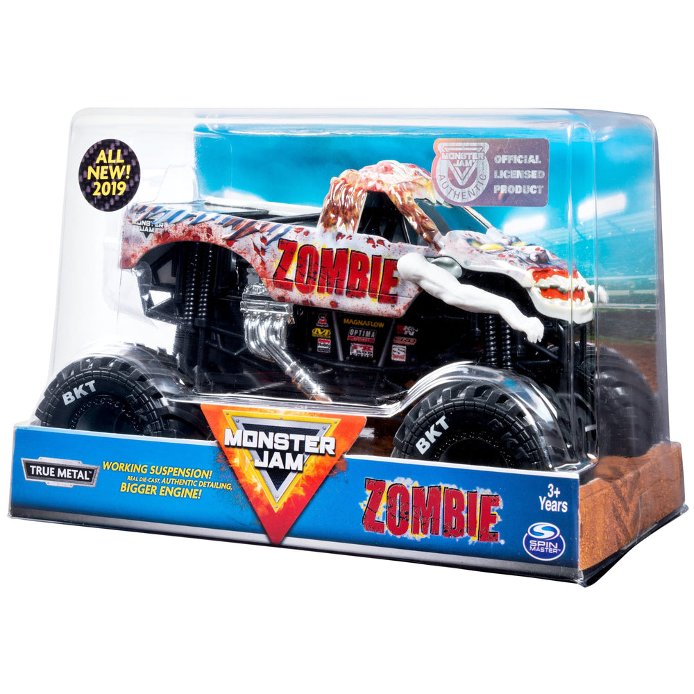 Collectible die-cast zombie truck, ideal for display and group play.