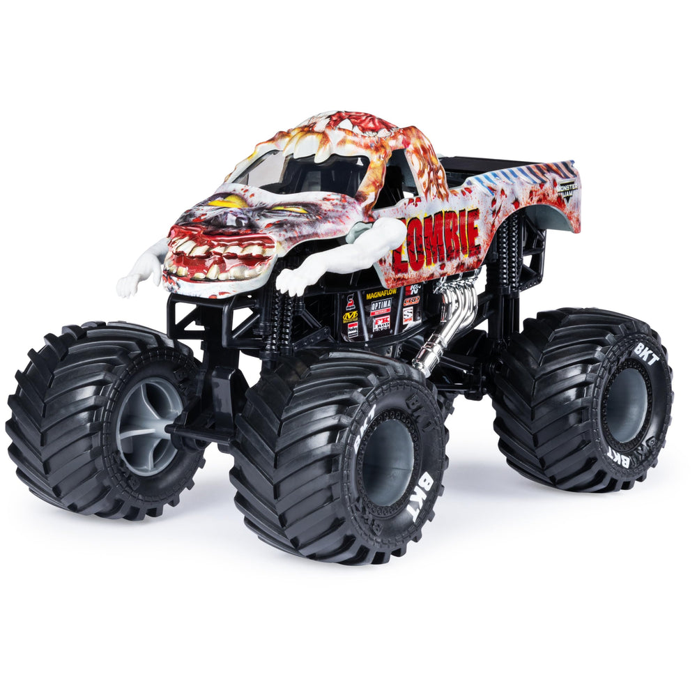 Zombie truck with working suspension for smoother jumps and real feel.