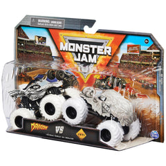 Boxed Monster Jam 2-pack display for display or gifting.