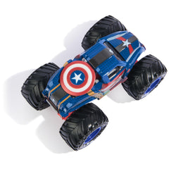 Captain America and Winter Soldier trucks designed for durable pretend battles