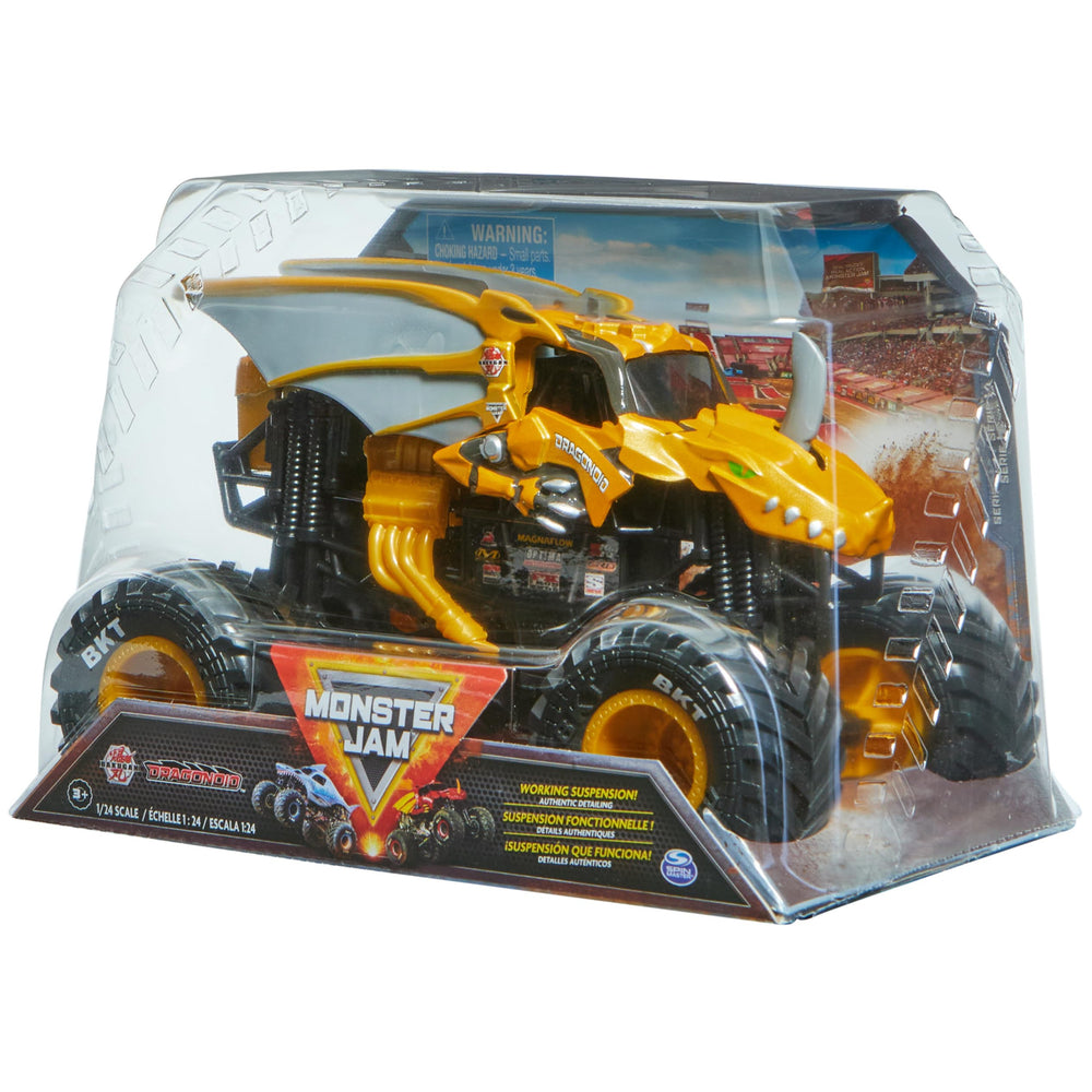 Monster Jam Bakugan Dragonoid packaging and display idea.