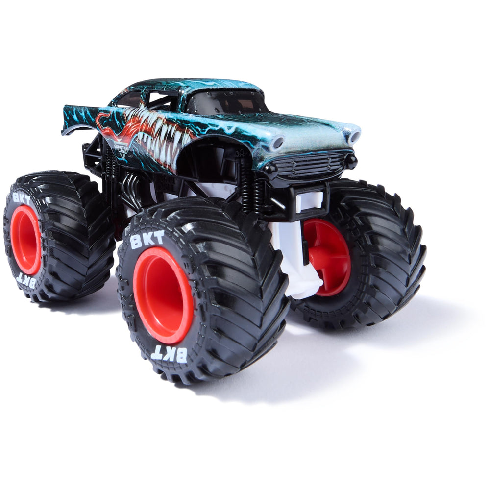 Iron Man die-cast truck with hero-inspired finish and rims